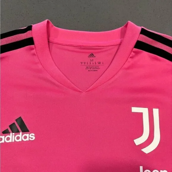 Men’s Adidas Pink 2022 Juventus Training Soccer Jersey Size Medium Rare - Picture 3 of 6